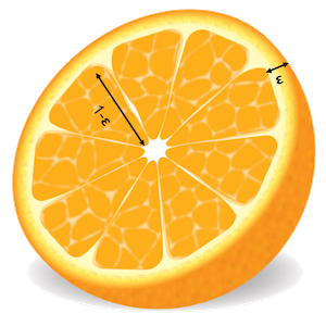 3D orange